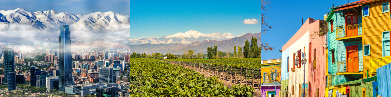 Chile & Argentina Website Image Photos of Santiago, Mendoza, and Buenos Aires